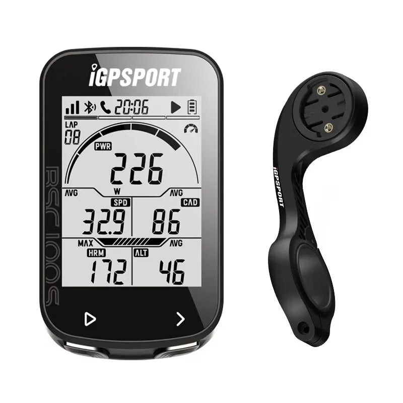 Wireless GPS Cycling Speedometer 40-Hour Battery Black-0