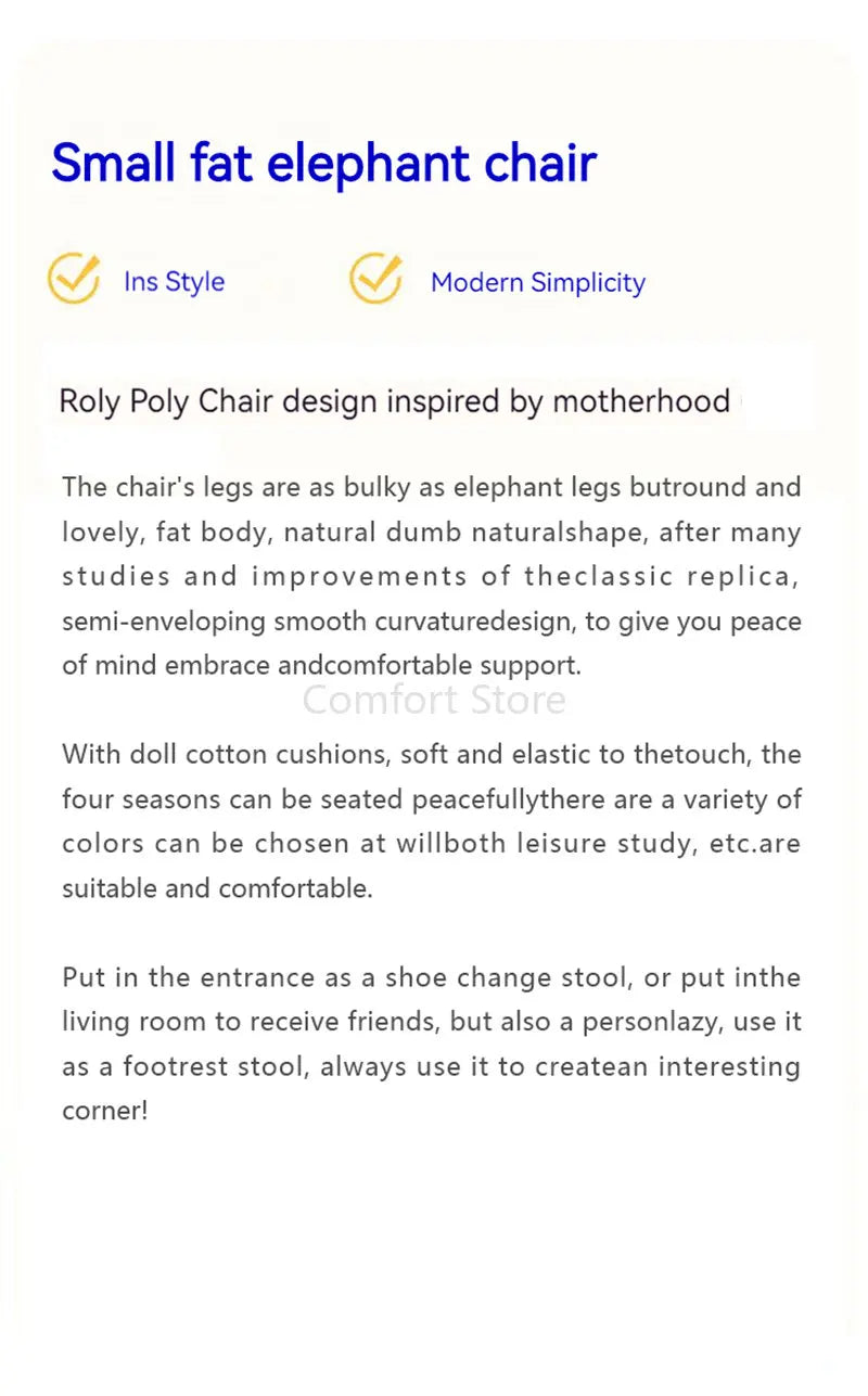 Nordic Roly Poly Lounge Chair- Modern Luxury Furniture-4