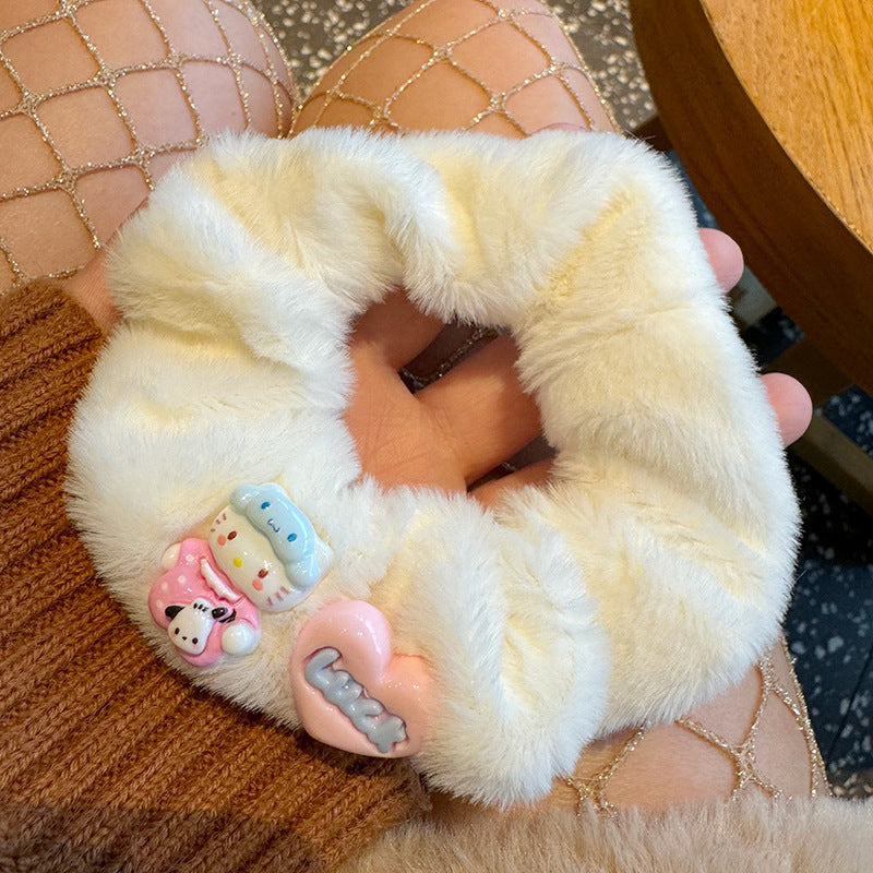 Cute Cat Furry Hair Tie