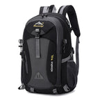 Outdoor Backpack Camping with Earphone Hole Black-0