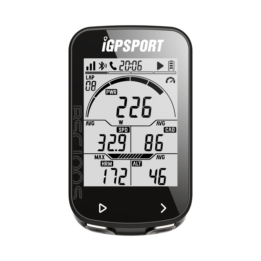 Wireless GPS Cycling Speedometer 40-Hour Battery Black-1