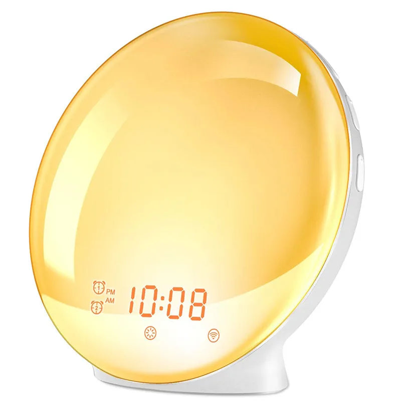 Color changing light Alarm Clock-0