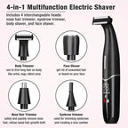 Precision Body And Intimate Area Shaver USB C Rechargeable Wet & Dry Black-2