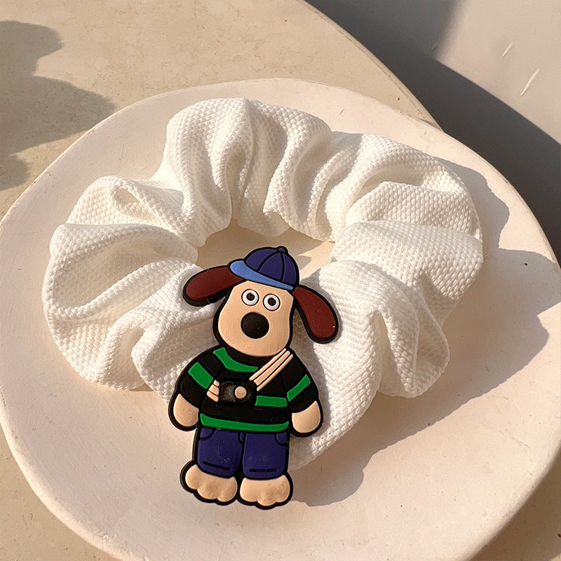 Green Small Fresh Plush Hair Tie