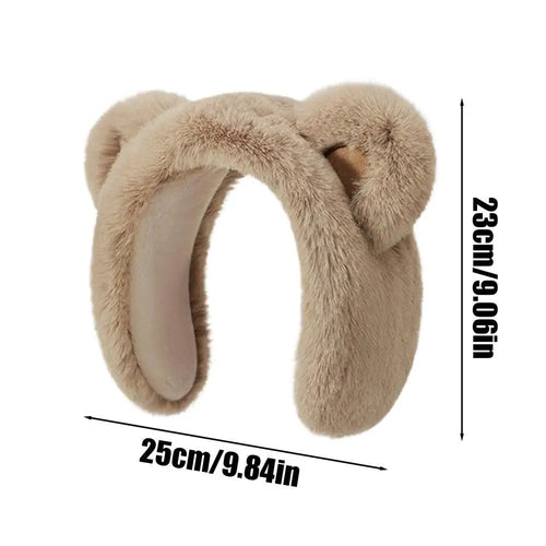 Bear Earmuffs Cartoon Little Bear Warm Earmuffs for Girls Winter