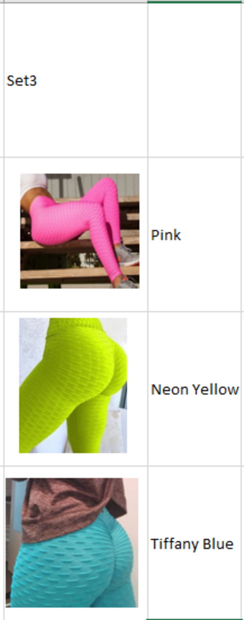 Lot de 3 - Leggings froncés, collants gainants, pantalons de yoga 