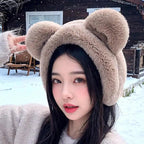 Bear Earmuffs Cartoon Little Bear Warm Earmuffs for Girls Winter