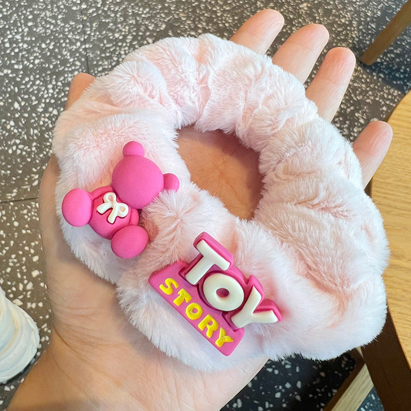 Fruit Color Hair Scrunchies -4pcs Set