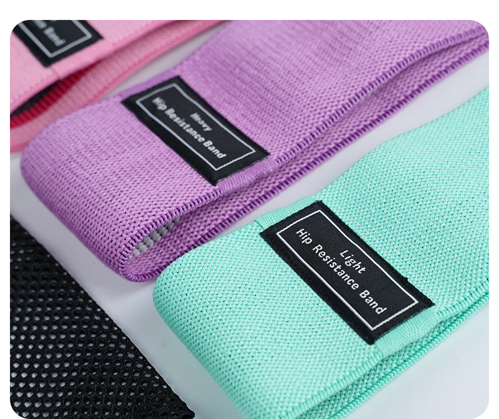 Three Levels Anti-Slip Booty Resistance Bands Set