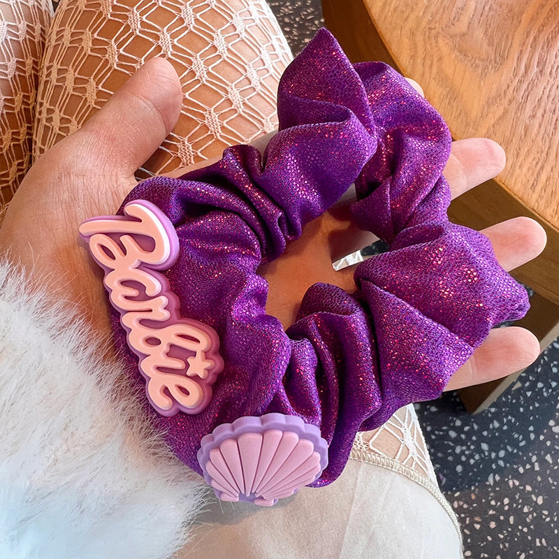 Purple Shiny Hair Tie