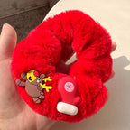 Christmas Snowman Plush Hair Tie