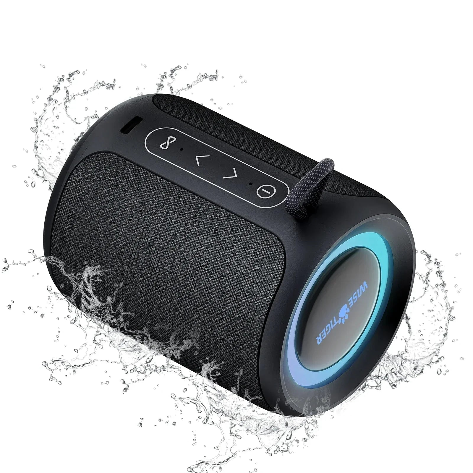 Outdoor Bluetooth Speaker Waterproof with Bass Boost (Black)-1