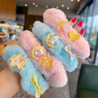 Cute & Soft Moon Rabbit Bear Scrunchies-4pcs Set