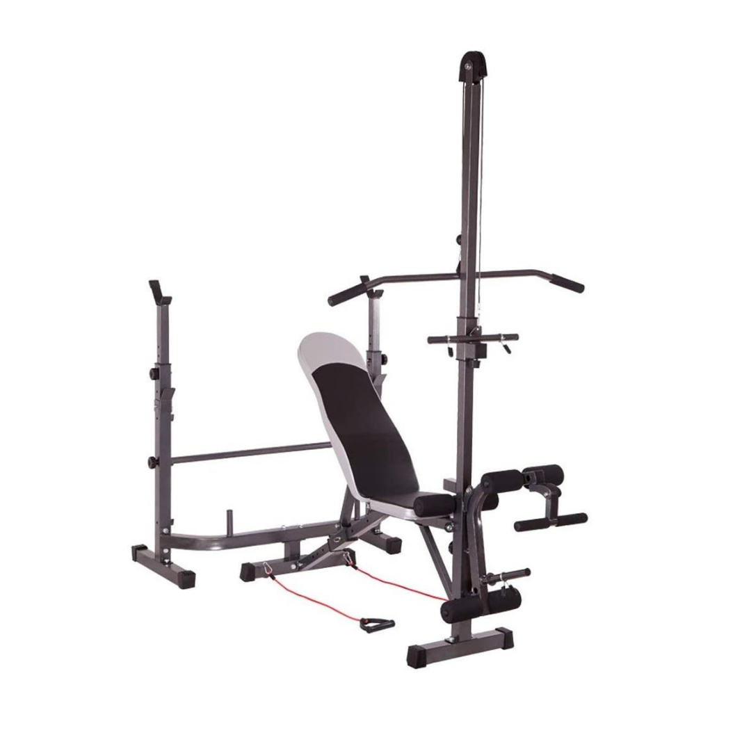 Weight Lifting Bench with Lat Pulldown Pulley &amp; Scott Bench (LHG SR-01)