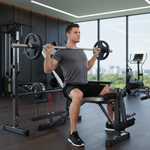 Weight Lifting Bench with Lat Pulldown Pulley &amp; Scott Bench (LHG SR-01)