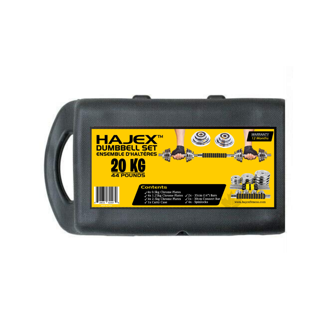 Cast Iron Adjustable Dumbbell Set with Barbell Bar Connector