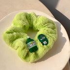 Green Small Fresh Plush Hair Tie
