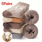 Women's Warm Wool Knit Socks (5-Pair Pack)-1