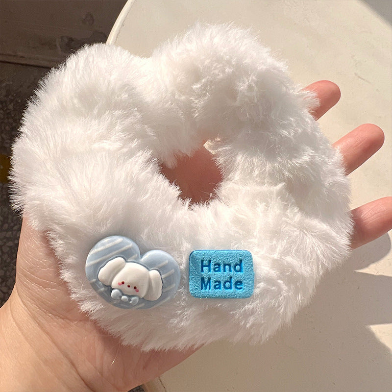 Cute Big-Eared Dog Plush Hair Tie