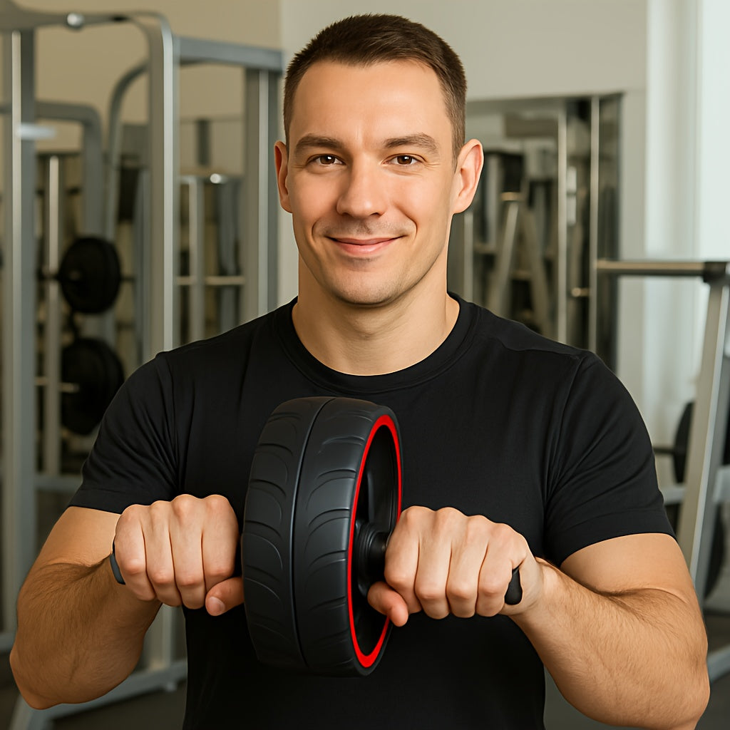 Ab Roller Wheel Core Strength Dual Wheel Design-1