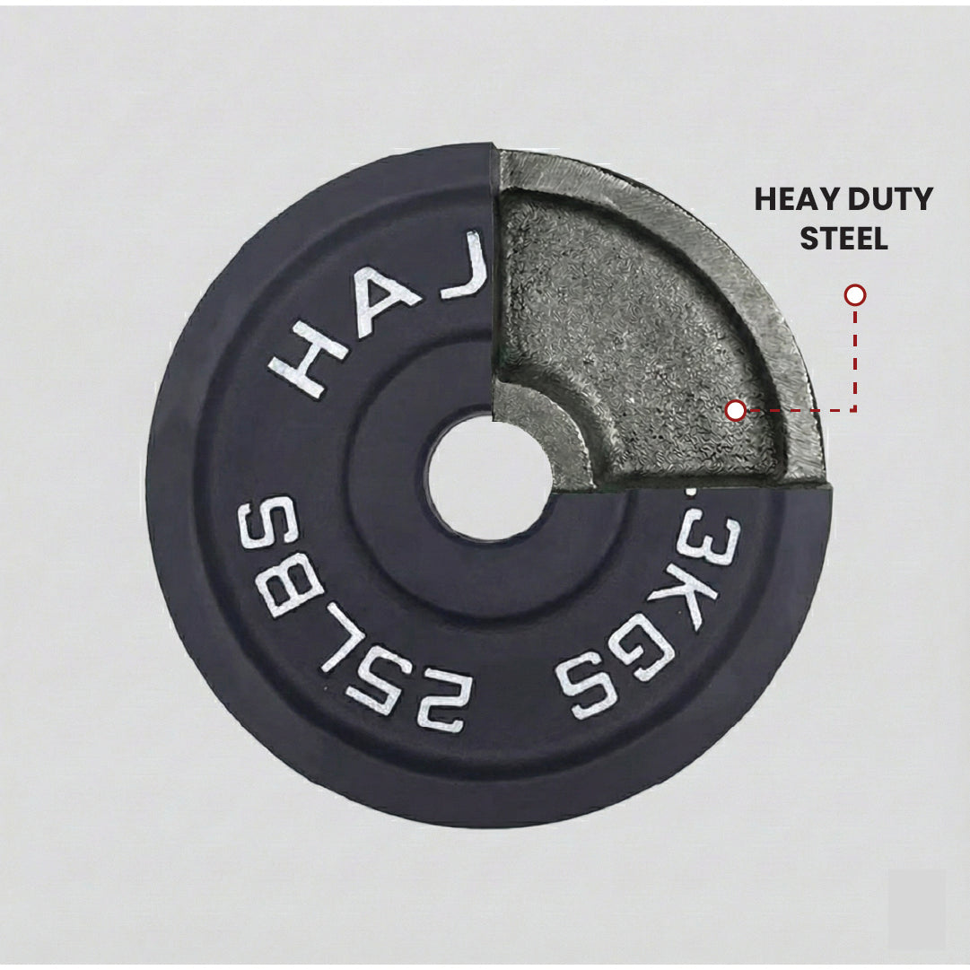 Cast Iron Weight Plates - Standard, Olympic in LBs, KGs