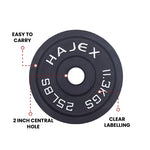 Cast Iron Weight Plates - Standard, Olympic in LBs, KGs