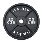 Cast Iron Weight Plates - Standard, Olympic in LBs, KGs