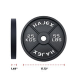 Cast Iron Weight Plates - Standard, Olympic in LBs, KGs