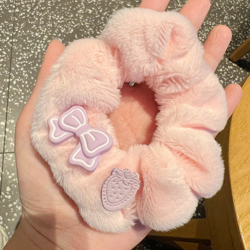 Say hello to our Scrunchies in Pink and Purple-5pcs Set
