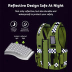 Ultimate Security Reflective Executive Safety Vests. Hi Vis Protective Work Wear-4