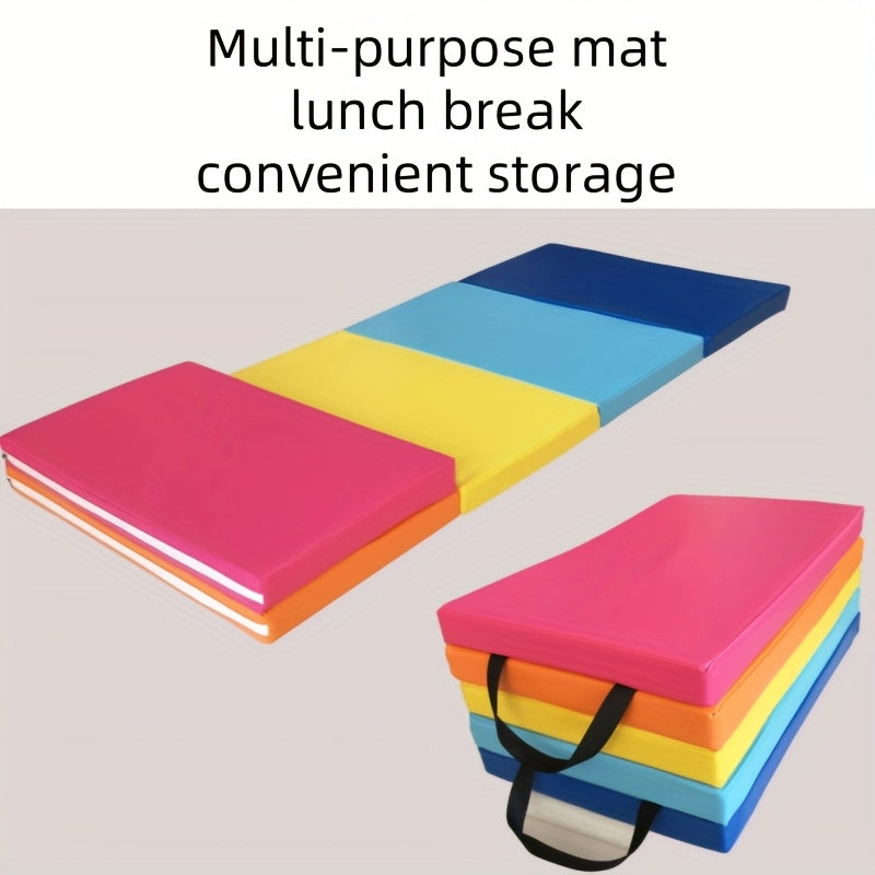 Folding Rainbow Gymnastics Fitness Mat Non-Slip-2