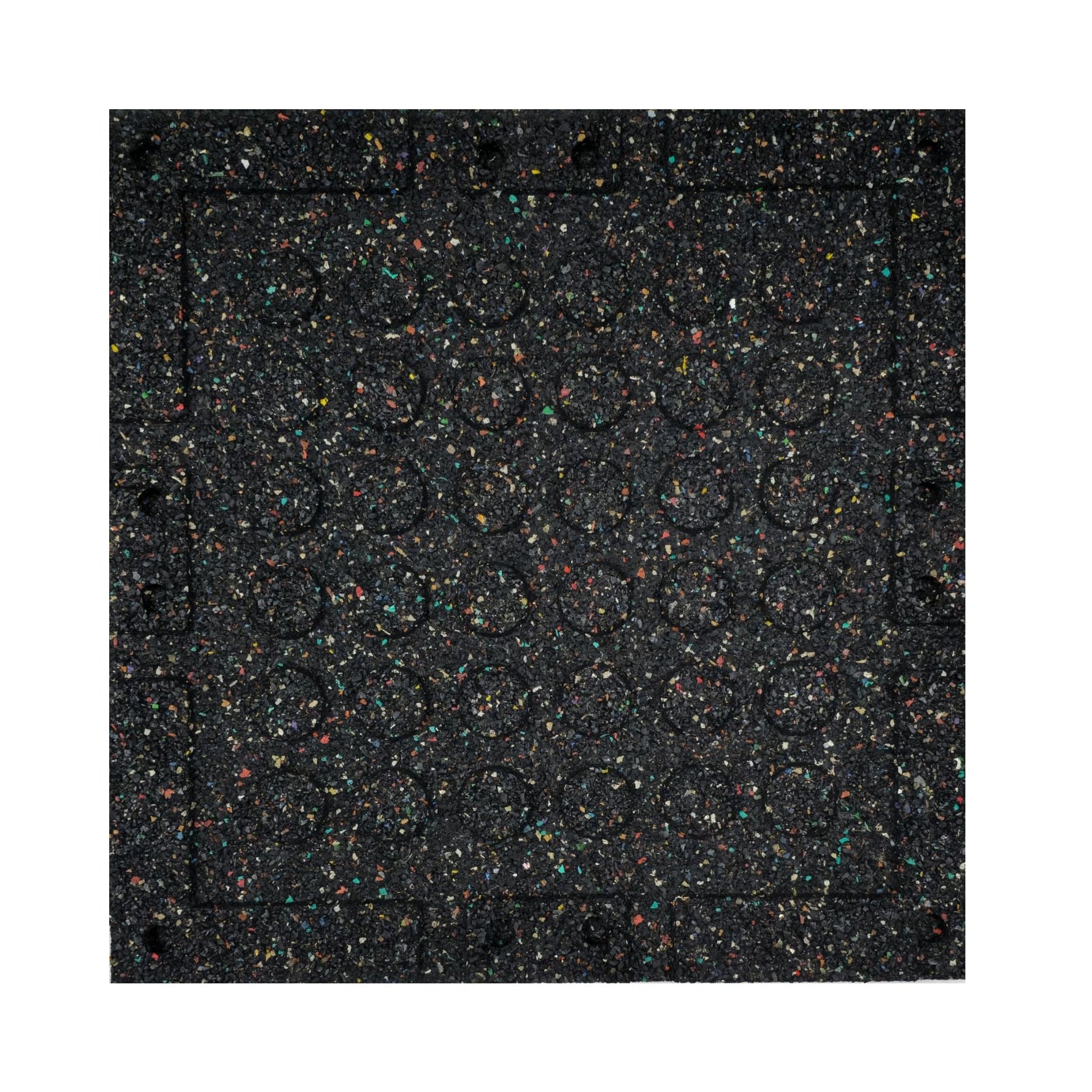 HAJEX Hard Floor Mats for Gym - Pack of 6