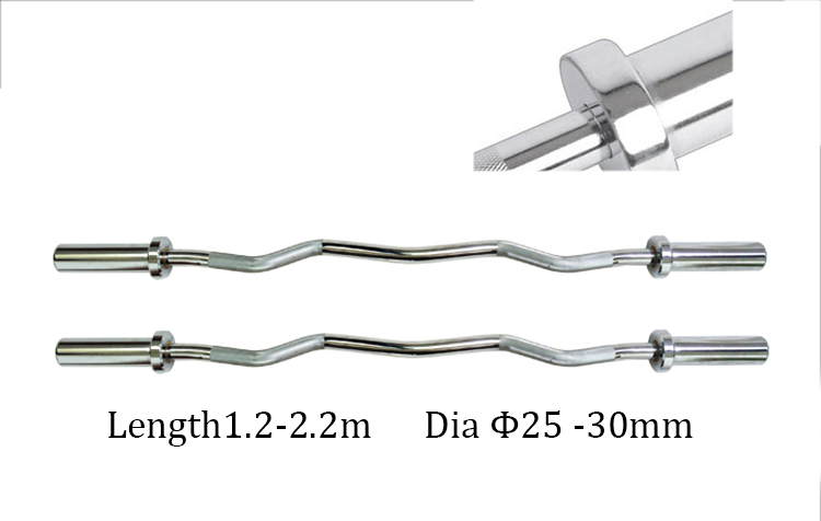 HAJEX Olympic and Standard Barbell Bars 4Ft, 5Ft, 6Ft and 7Ft