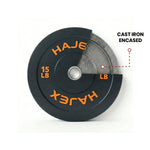 HAJEX Olympic Bumper Weight Plates - 10, 15, 25, 35, 45, 55 LB