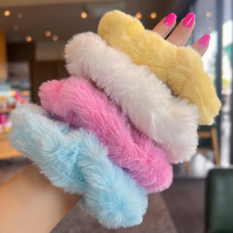 Versatile Plush Hair Tie Set