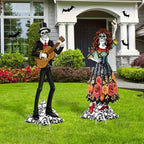 Halloween Skeleton Couple Yard Decor (2PCS)