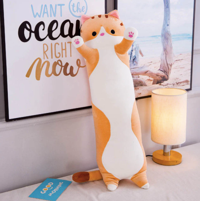 Oreiller de couchage long pour chat