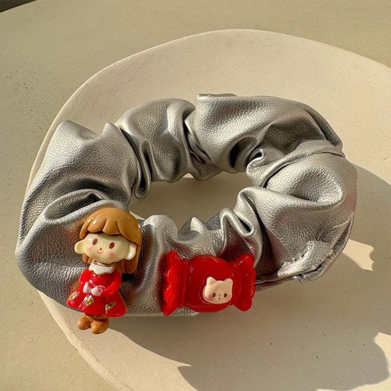 Cute Little Girl Plush Hair Tie