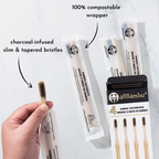 Brosse à dents en charbon de bambou