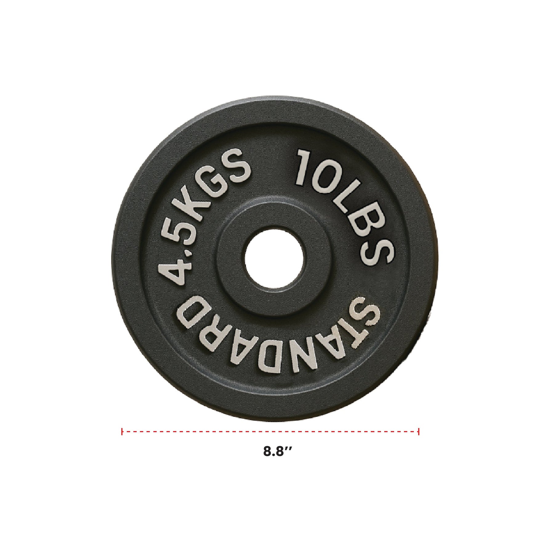 Cast Iron Weight Plates - Standard, Olympic in LBs, KGs
