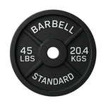 Cast Iron Weight Plates - Standard, Olympic in LBs, KGs