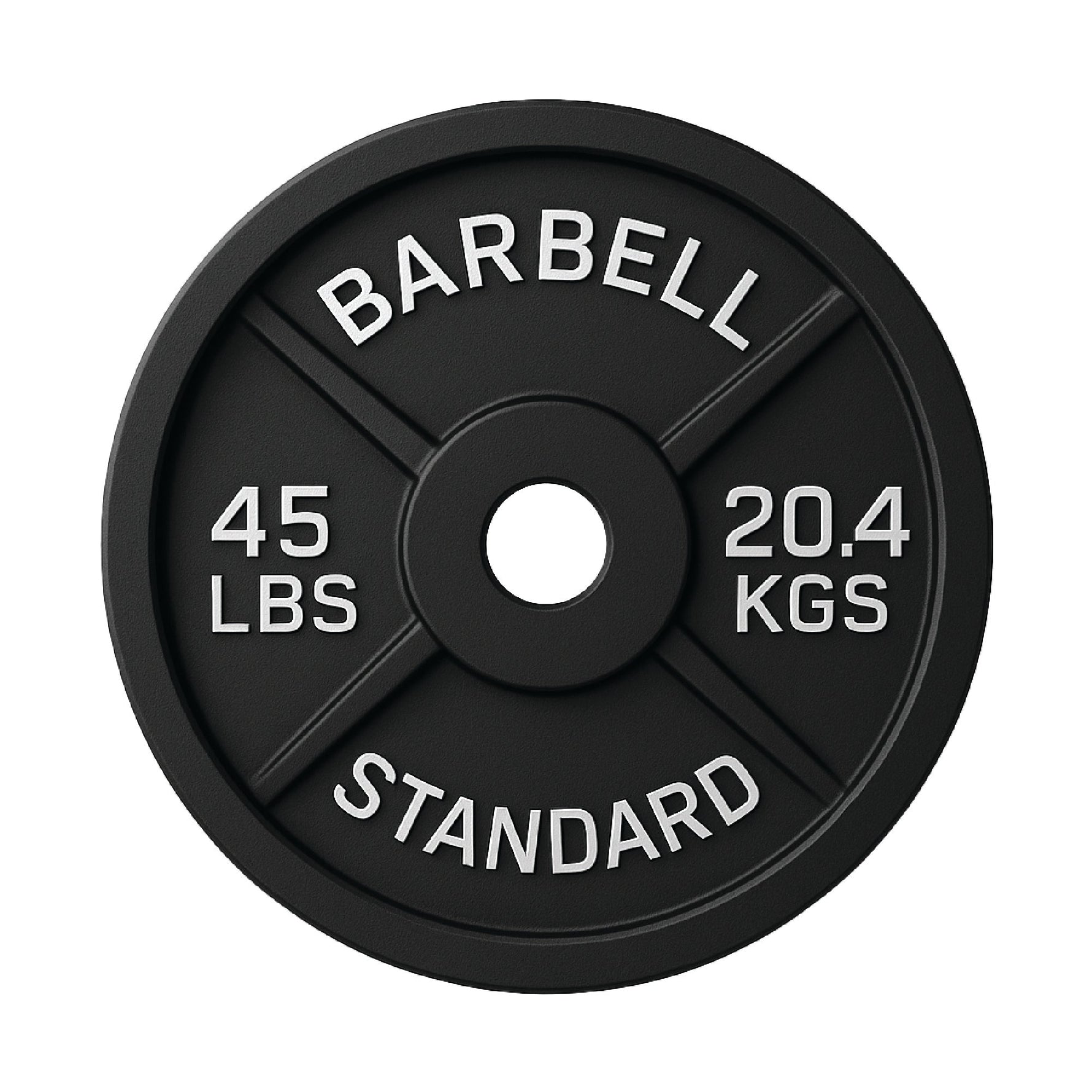 Cast Iron Weight Plates - Standard, Olympic in LBs, KGs