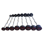 HAJEX Straight and EZ Curl Fixed Round Head Weight Barbell Sets - 20 to 150 LB