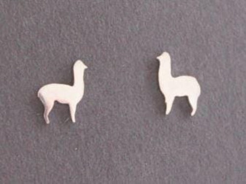Cute Alpaca Silver Jewelry Earrings