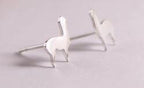 Cute Alpaca Silver Jewelry Earrings