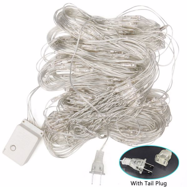 Guirlande lumineuse LED en filet, rideau lumineux pour Noël, mariage et fêtes.