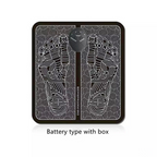 Coussin de massage électrique EMS pour les pieds, stimulateur musculaire des pieds, massage des jambes