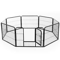 Foldable 8-Panel Metal Pet Playpen
