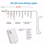 Wedding Party LED Fairy Christmas Curtain Icicle Lights