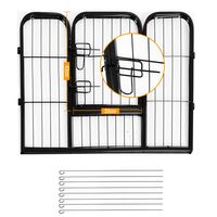 Foldable 8-Panel Metal Pet Playpen